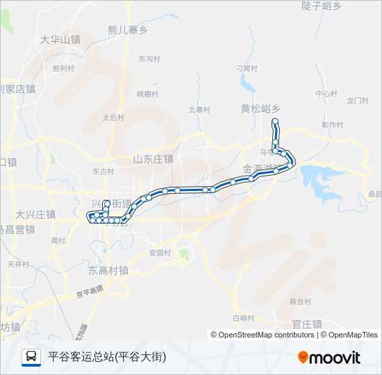 平43 bus Line Map