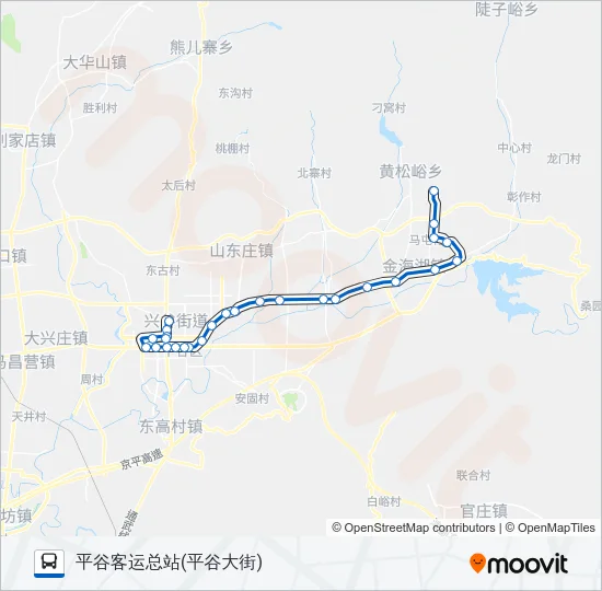 平43 Bus Line Map