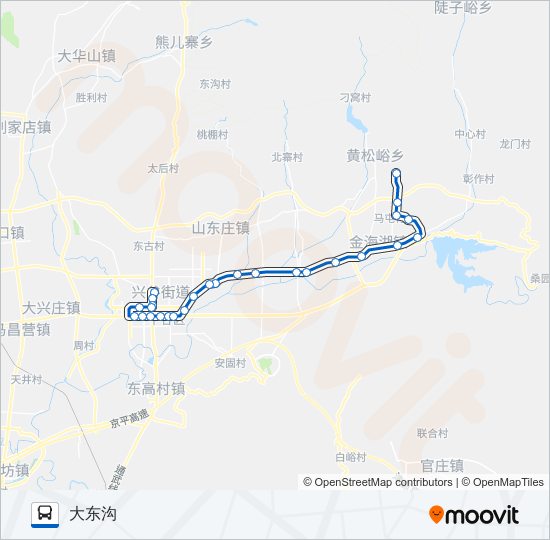 平43 bus Line Map