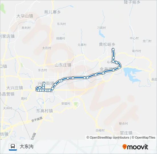 平43 Bus Line Map