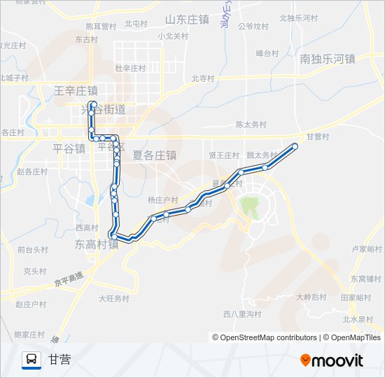 公交平44路的线路图
