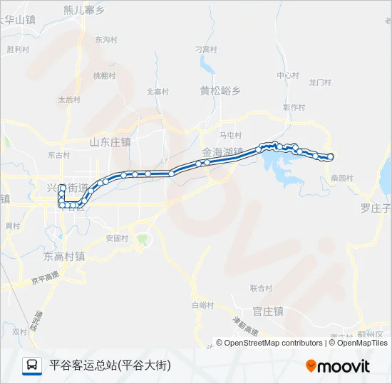 平45 Bus Line Map