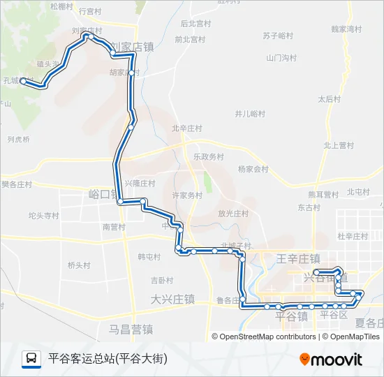 平46 Bus Line Map