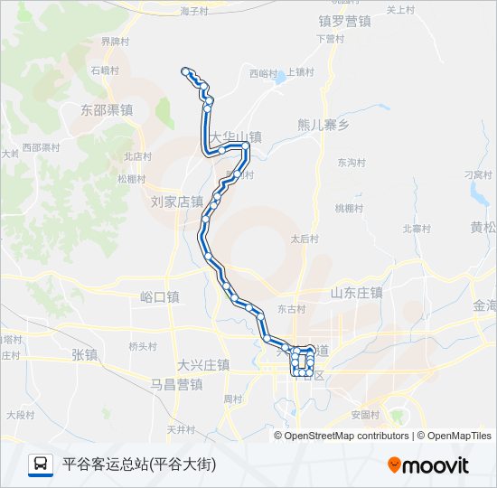 公交平47路的线路图