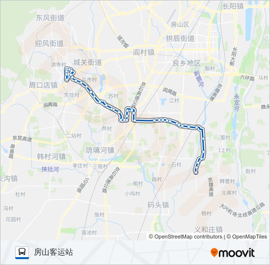 公交房11路的线路图