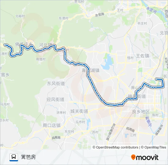 房13 Bus Line Map