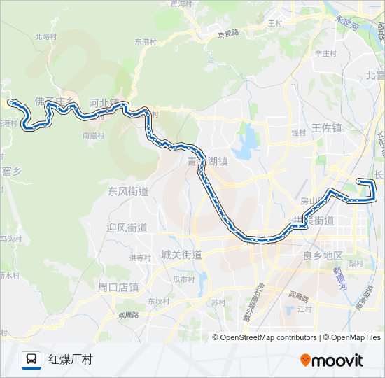 公交房13路的线路图