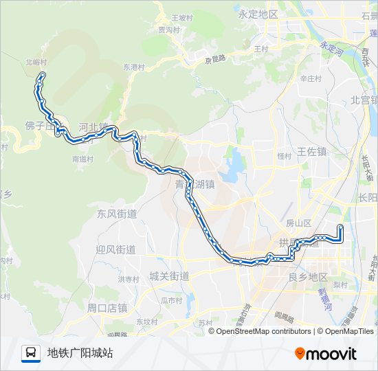 房14 bus Line Map