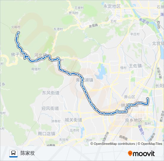 房14 Bus Line Map