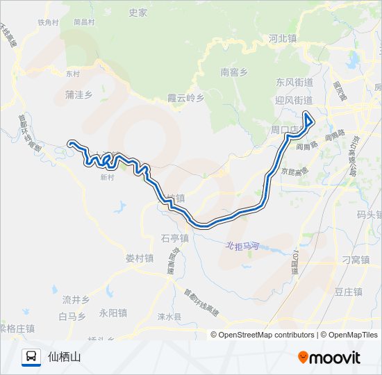 房16 bus Line Map