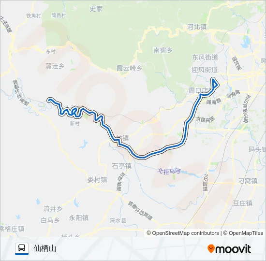 房16 Bus Line Map