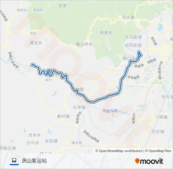 房16 Bus Line Map