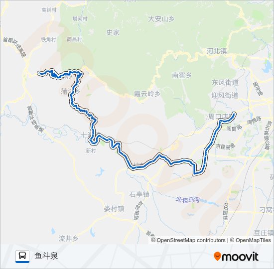 房19 Bus Line Map