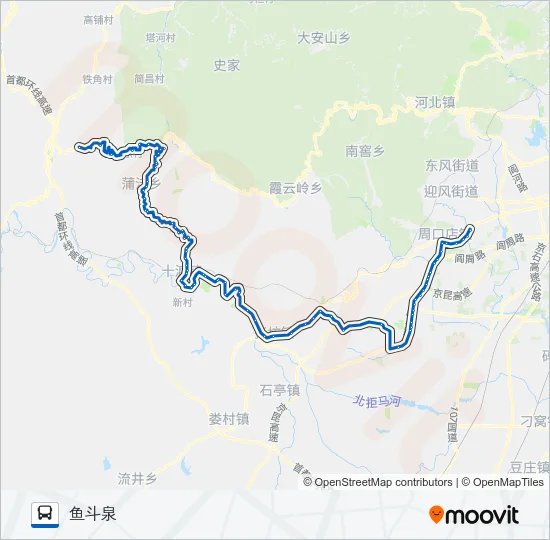 房19 Bus Line Map