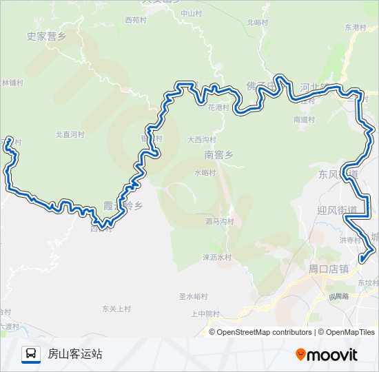 公交房20路的线路图