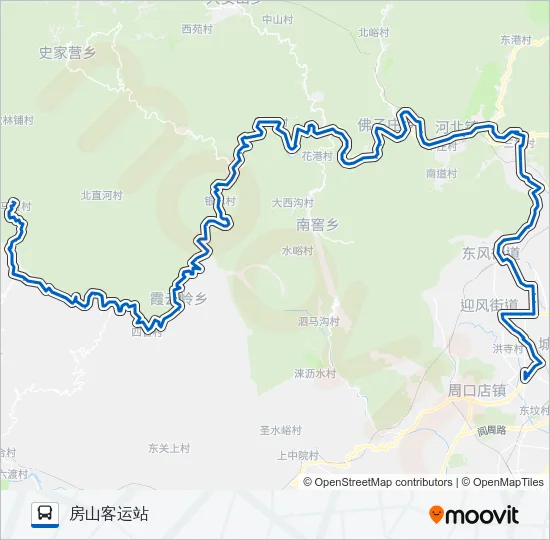 房20 Bus Line Map