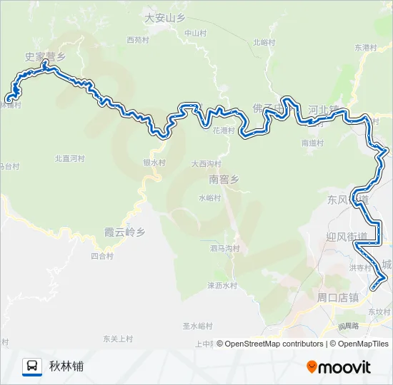 公交房21路的线路图