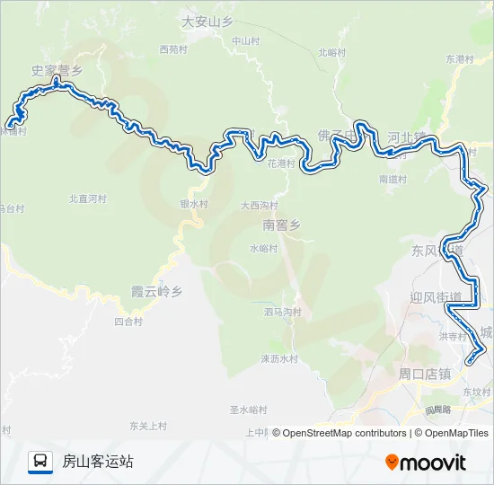 房21 Bus Line Map