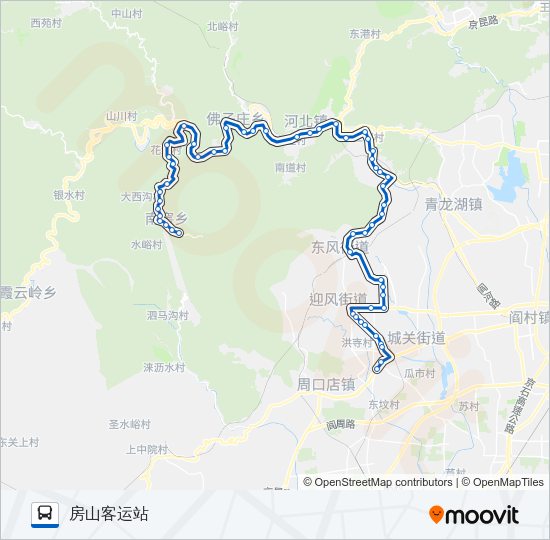 公交房23路的线路图