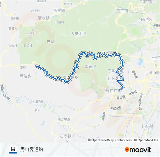 房25 Bus Line Map