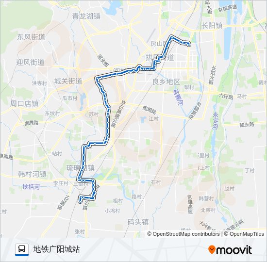 公交房28路的线路图