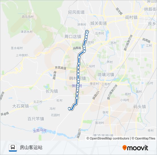 房29 bus Line Map