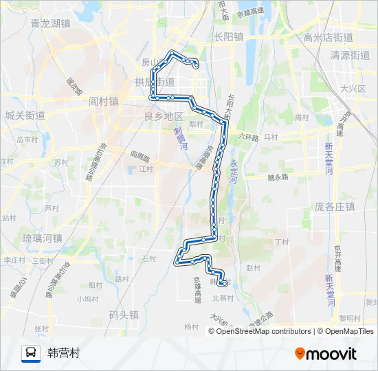 公交房34路的线路图