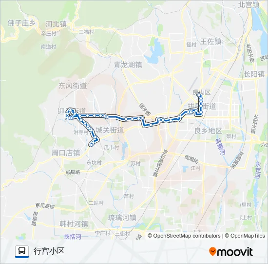 公交房37路的线路图