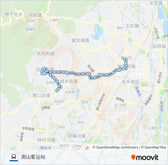 房37 Bus Line Map