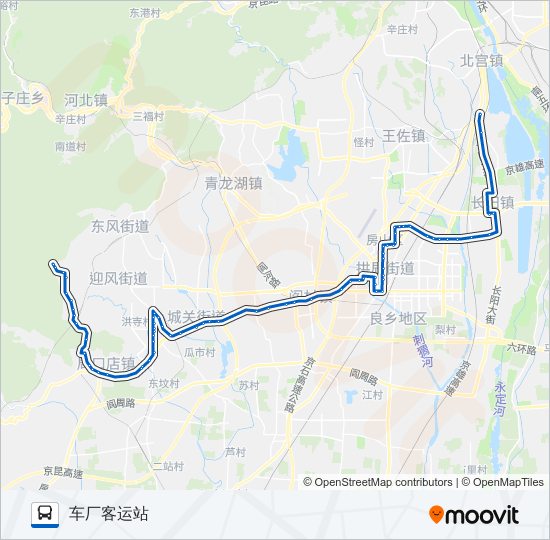 房38 bus Line Map