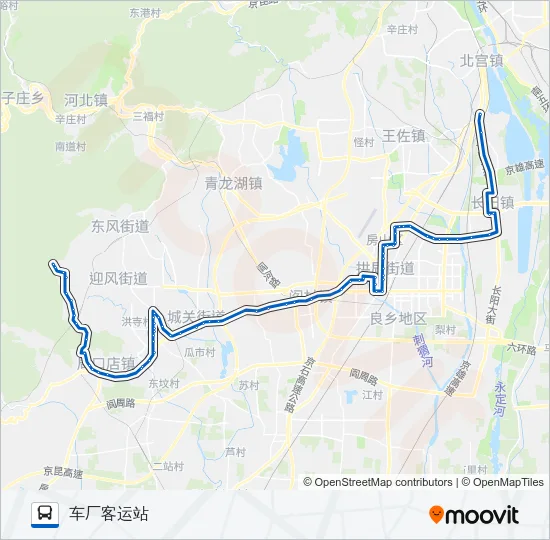 房38 Bus Line Map