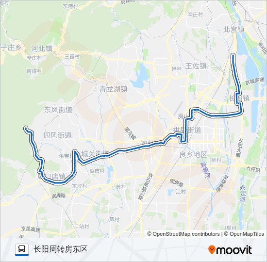 公交房38路的线路图