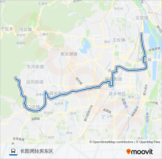 房38 Bus Line Map