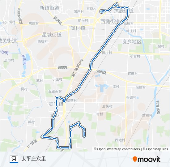 公交房39路的线路图