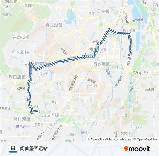 公交房42路的线路图