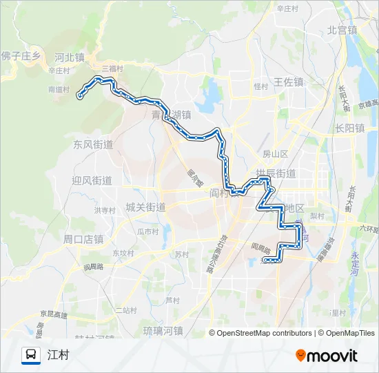 房43 Bus Line Map