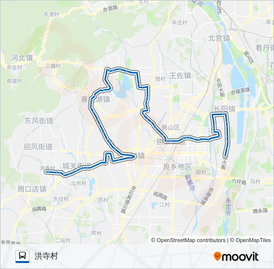 房47 Bus Line Map