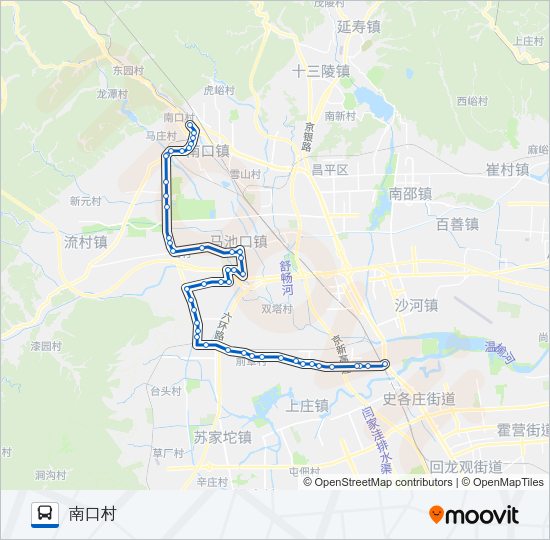 昌20 Bus Line Map
