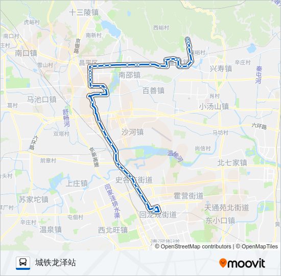 公交昌21路的线路图