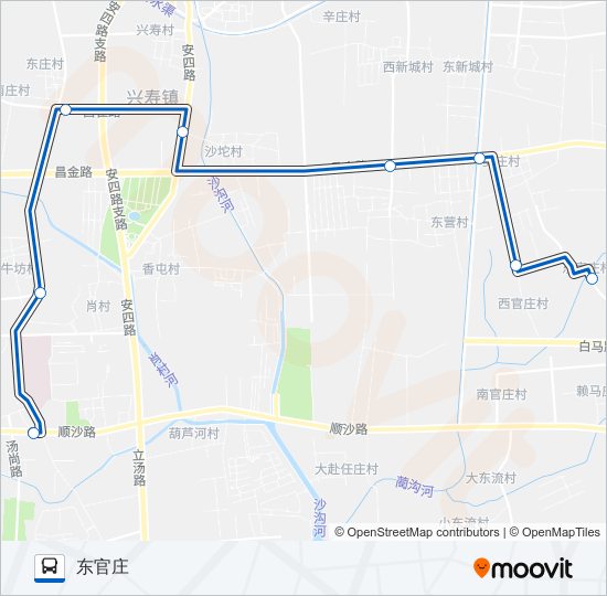 公交昌29路的线路图