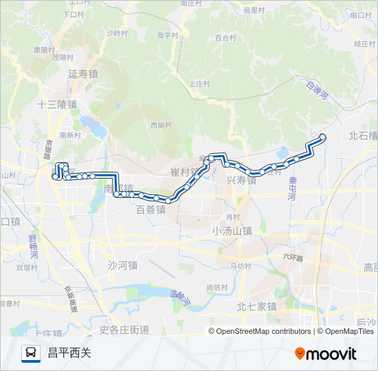 公交昌30路的线路图
