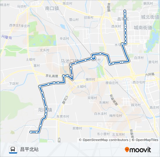 昌57 bus Line Map