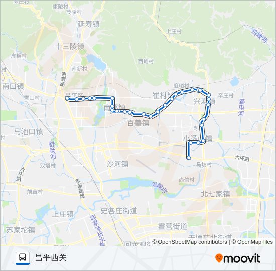 公交昌59路的线路图