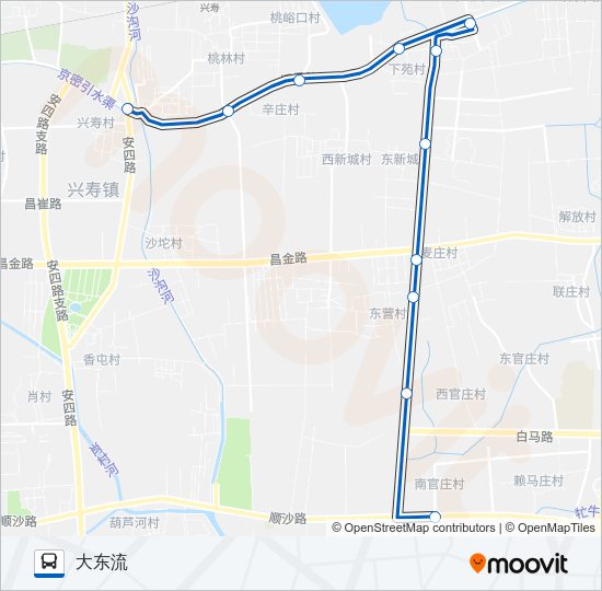 公交昌60路的线路图