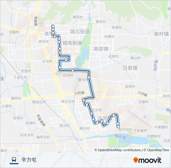 公交昌66路的线路图