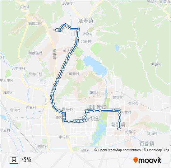 公交昌67路的线路图