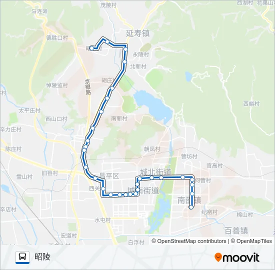 公交昌67路的线路图