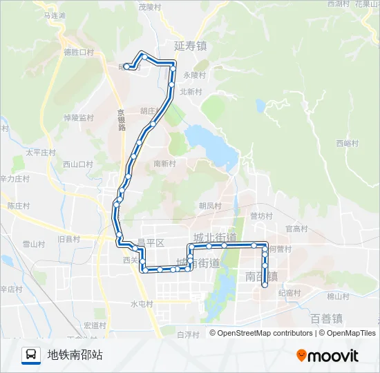 公交昌67路的线路图