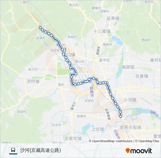 昌68 Bus Line Map