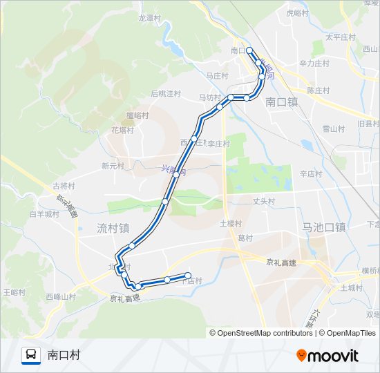 公交昌69路的线路图